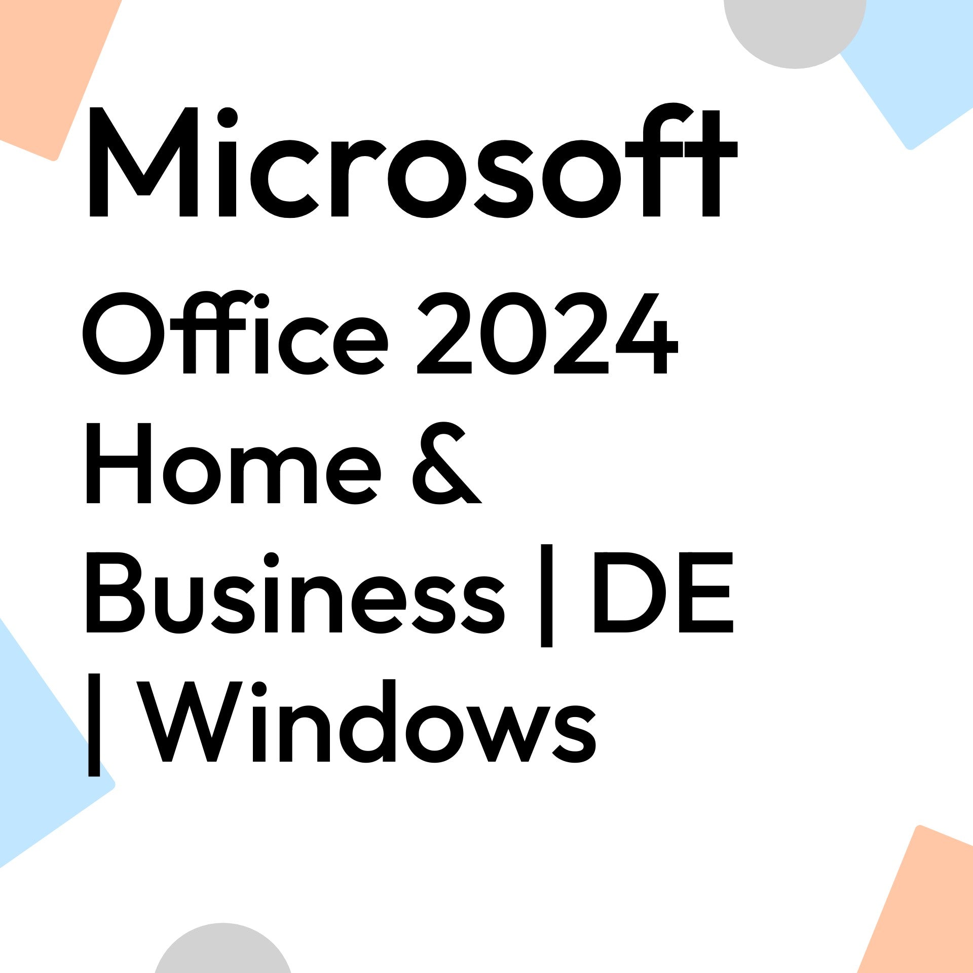 Office 2024 Home & Business | DE | Windows