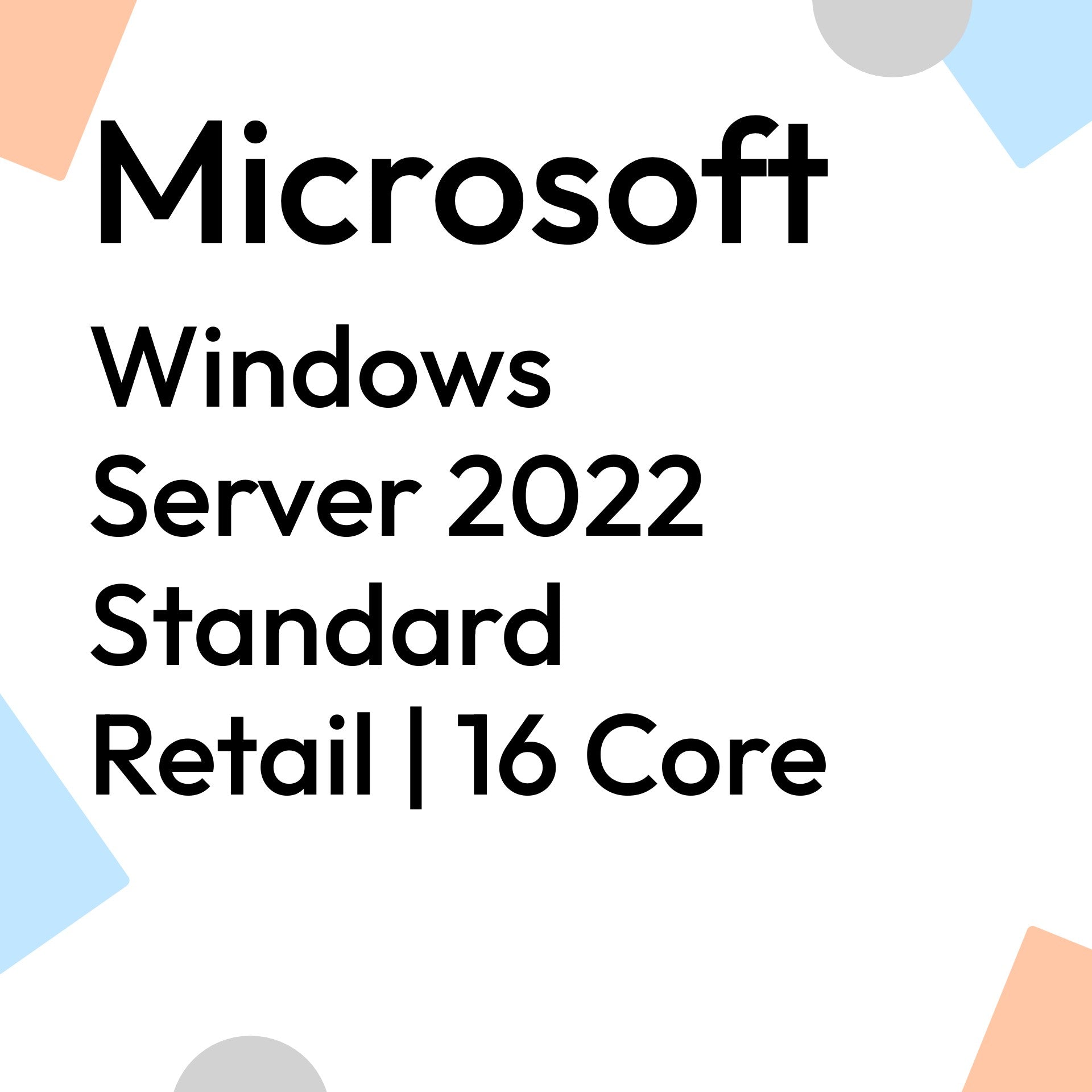Windows Server 2022 Standard Retail | 16 Core