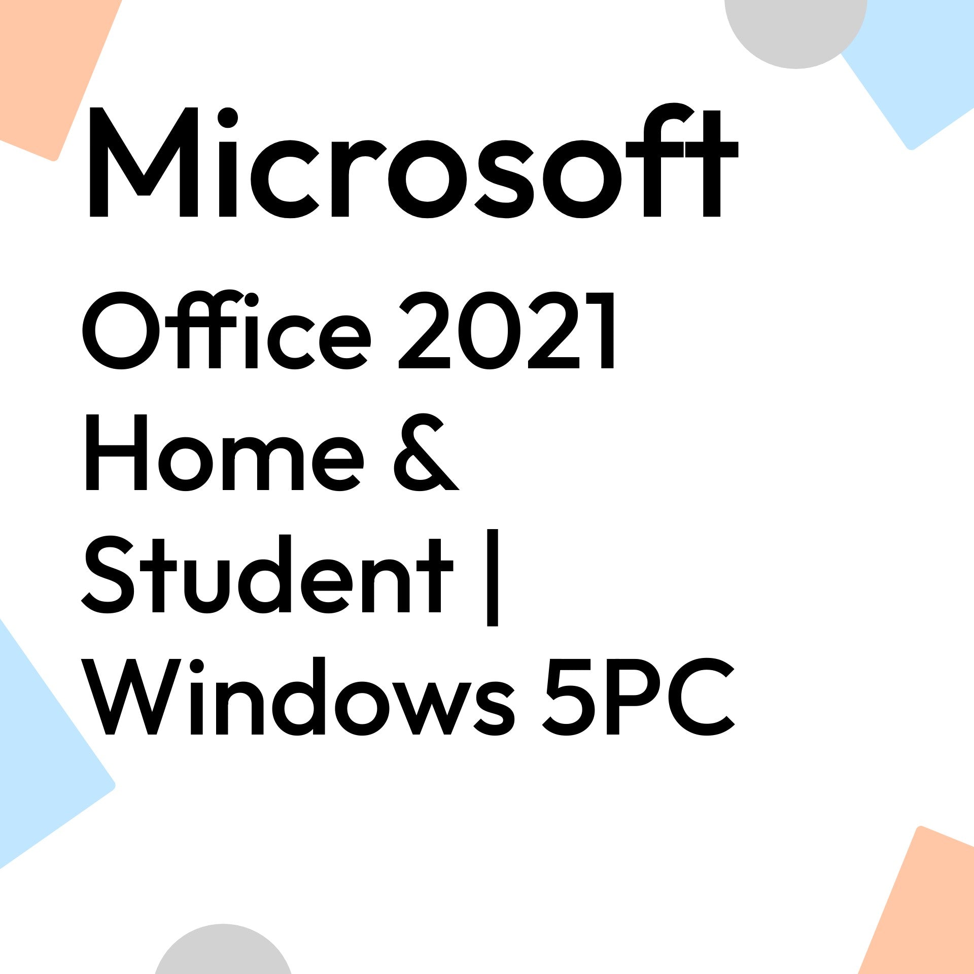 Office 2021 Home & Student | Windows 5PC