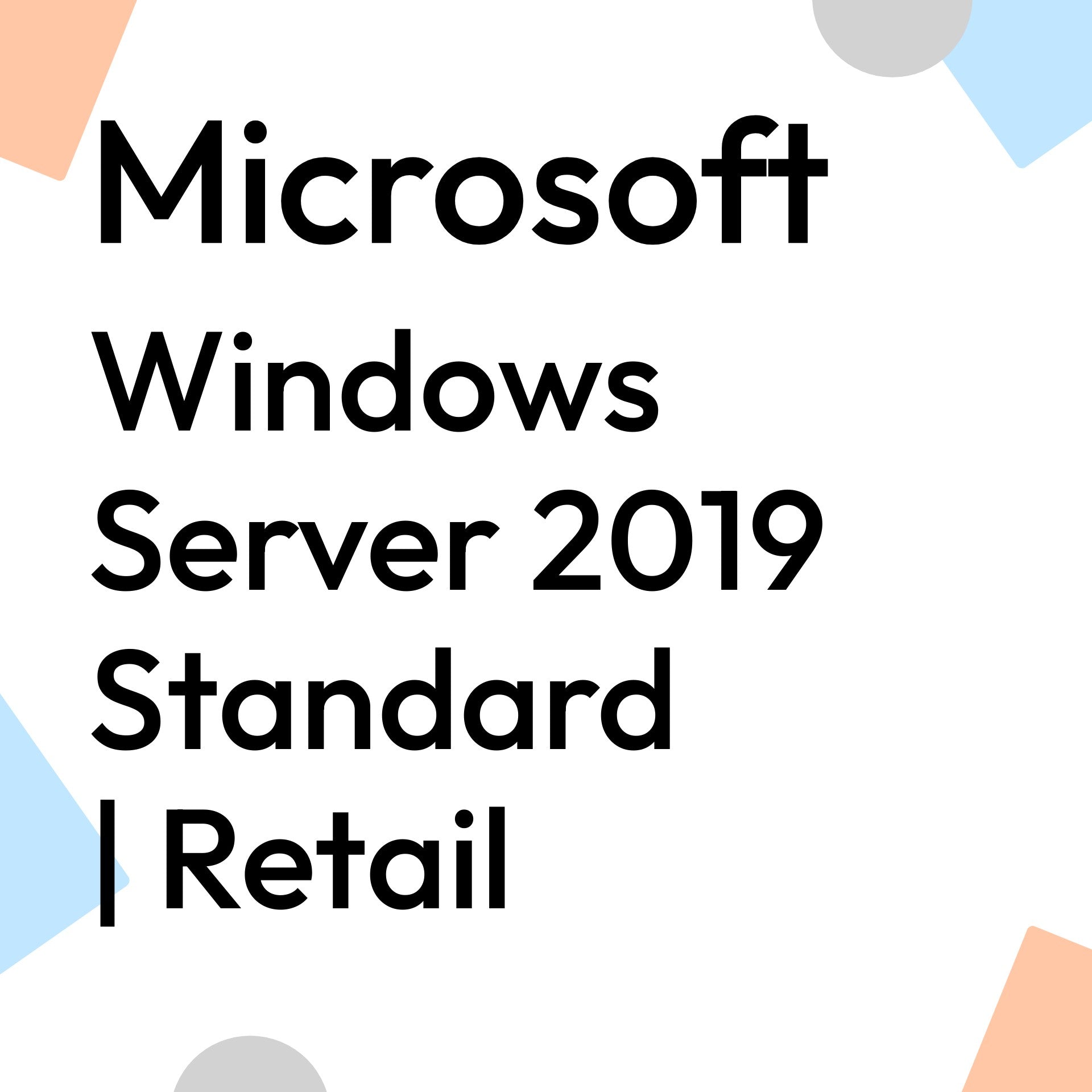 Windows Server 2019 Standard | Retail