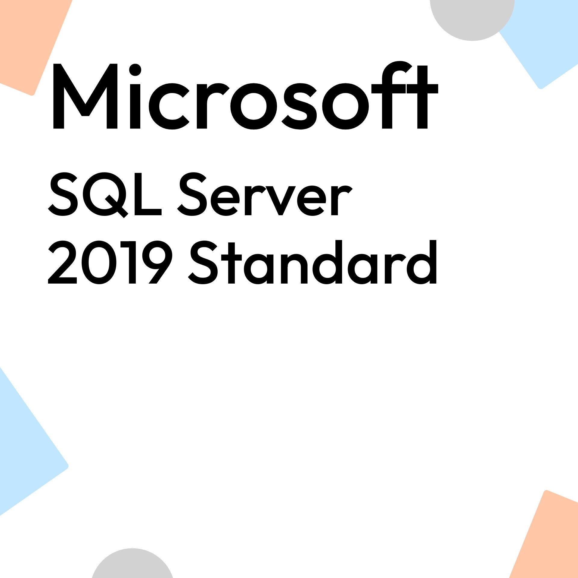 SQL Server 2019 Standard