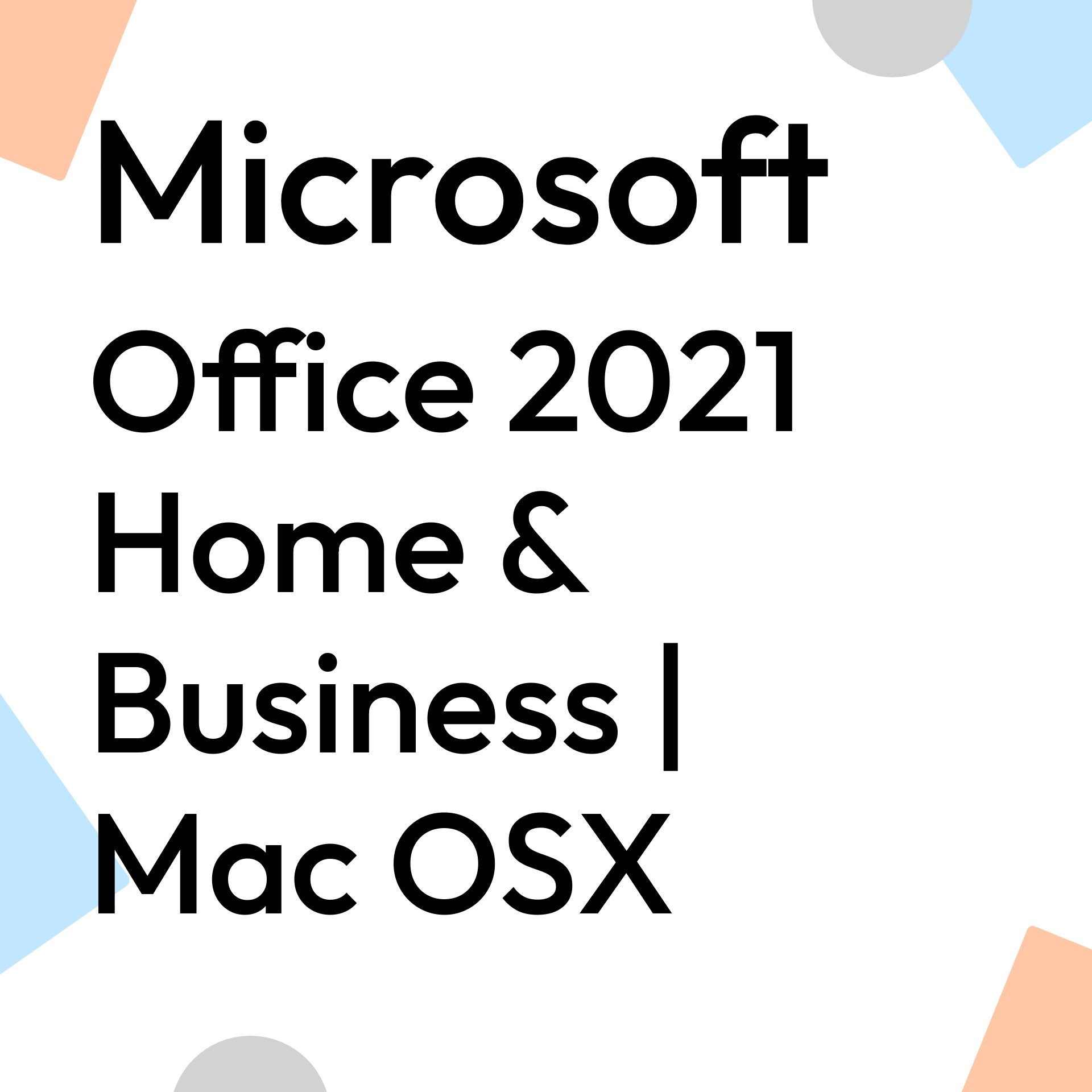 Office 2021 Home & Business | Mac OSX